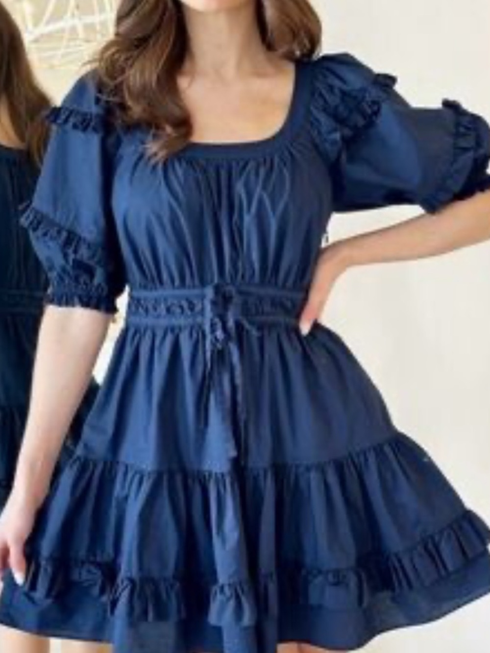 Anna Cate Collection Aurora Dress in navy.